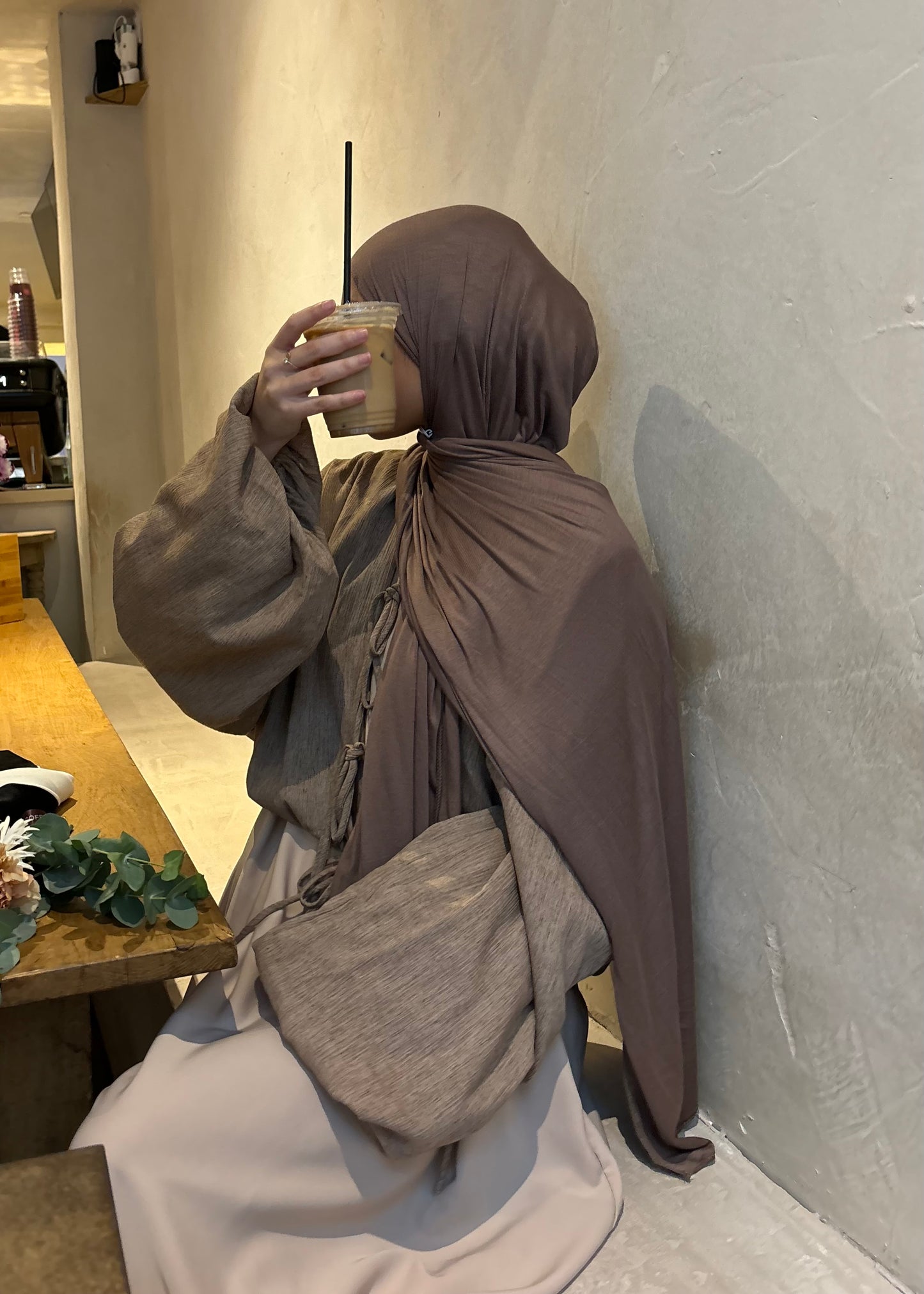 Mocha Jersey hijab