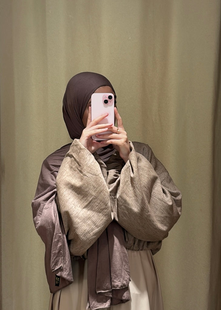 Mocha Jersey hijab